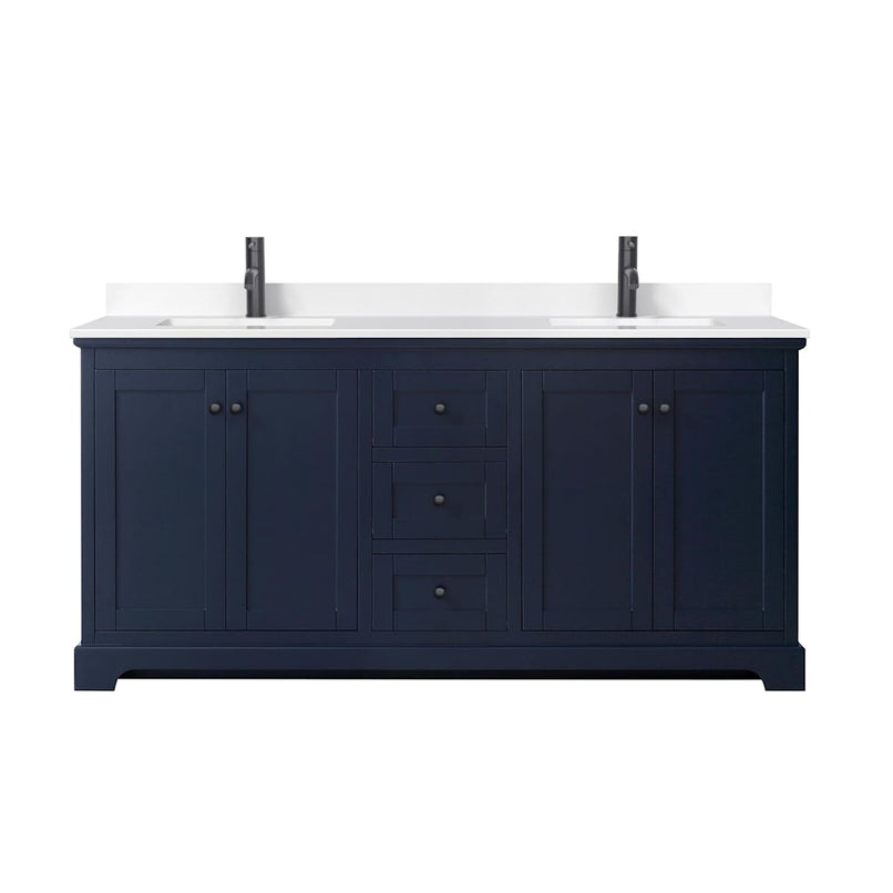 Avery 72" Free Standing Double Basin Vanity Set with Cabinet and Cultured Marble Vanity Top - image 20