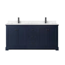 Avery 72" Free Standing Double Basin Vanity Set with Cabinet and Cultured Marble Vanity Top - image 21