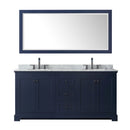 Avery 72" Free Standing Double Basin Vanity Set with Cabinet, Marble Vanity Top, and Framed Mirror - image 12