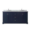 Avery 72" Free Standing Double Basin Vanity Set with Cabinet and Marble Vanity Top - image 10