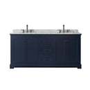 Avery 72" Free Standing Double Basin Vanity Set with Cabinet and Marble Vanity Top - image 11