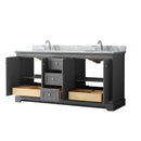Avery 72" Free Standing Double Basin Vanity Set with Cabinet and Marble Vanity Top - image 14