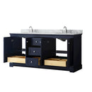 Avery 72" Free Standing Double Basin Vanity Set with Cabinet and Marble Vanity Top - image 17