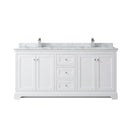 Avery 72" Free Standing Double Basin Vanity Set with Cabinet and Marble Vanity Top - image 6