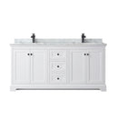 Avery 72" Free Standing Double Basin Vanity Set with Cabinet and Marble Vanity Top - image 7