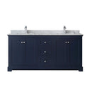 Avery 72" Free Standing Double Basin Vanity Set with Cabinet and Marble Vanity Top - image 11