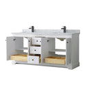 Avery 72" Free Standing Double Basin Vanity Set with Cabinet and Marble Vanity Top - image 13