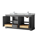 Avery 72" Free Standing Double Basin Vanity Set with Cabinet and Marble Vanity Top - image 14