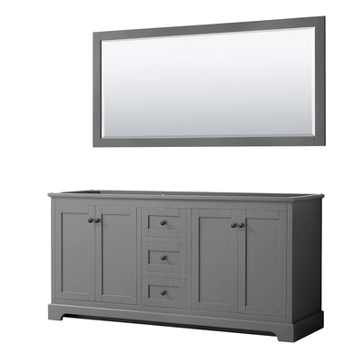 Avery 72" Double Free Standing Vanity Cabinet - Less Vanity Top - image 1