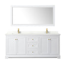 Avery 80" Free Standing Double Basin Vanity Set with Cabinet, Quartz Vanity Top, and Framed Mirror - image 19