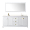 Avery 80" Free Standing Double Basin Vanity Set with Cabinet, Quartz Vanity Top, and Framed Mirror - image 20