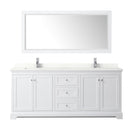 Avery 80" Free Standing Double Basin Vanity Set with Cabinet, Quartz Vanity Top, and Framed Mirror - image 21