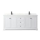 Avery 80" Free Standing Double Basin Vanity Set with Cabinet and Quartz Vanity Top - image 14