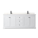 Avery 80" Free Standing Double Basin Vanity Set with Cabinet and Quartz Vanity Top - image 15