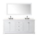 Avery 80" Free Standing Double Basin Vanity Set with Cabinet, Quartz Vanity Top, and Framed Mirror - image 18