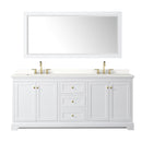 Avery 80" Free Standing Double Basin Vanity Set with Cabinet, Quartz Vanity Top, and Framed Mirror - image 20