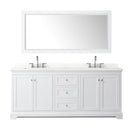 Avery 80" Free Standing Double Basin Vanity Set with Cabinet, Quartz Vanity Top, and Framed Mirror - image 21