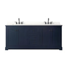 Avery 80" Free Standing Double Basin Vanity Set with Cabinet and Quartz Vanity Top - image 7