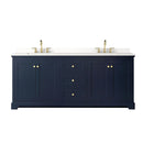 Avery 80" Free Standing Double Basin Vanity Set with Cabinet and Quartz Vanity Top - image 9