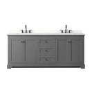 Avery 80" Free Standing Double Basin Vanity Set with Cabinet and Quartz Vanity Top - image 11