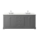 Avery 80" Free Standing Double Basin Vanity Set with Cabinet and Quartz Vanity Top - image 12