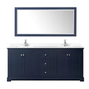 Avery 80" Free Standing Double Basin Vanity Set with Cabinet, Cultured Marble Vanity Top, and Framed Mirror - image 20