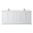 Avery 80" Free Standing Double Basin Vanity Set with Cabinet and Cultured Marble Vanity Top - image 2