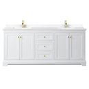 Avery 80" Free Standing Double Basin Vanity Set with Cabinet and Cultured Marble Vanity Top - image 10
