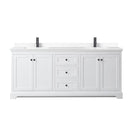 Avery 80" Free Standing Double Basin Vanity Set with Cabinet and Cultured Marble Vanity Top - image 11
