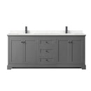Avery 80" Free Standing Double Basin Vanity Set with Cabinet and Cultured Marble Vanity Top - image 16