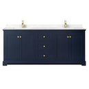 Avery 80" Free Standing Double Basin Vanity Set with Cabinet and Cultured Marble Vanity Top - image 18