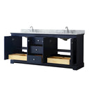 Avery 80" Free Standing Double Basin Vanity Set with Cabinet and Marble Vanity Top - image 17