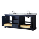 Avery 80" Free Standing Double Basin Vanity Set with Cabinet and Marble Vanity Top - image 18