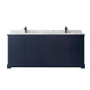 Avery 80" Free Standing Double Basin Vanity Set with Cabinet and Marble Vanity Top - image 5