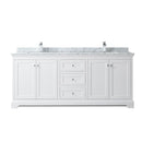 Avery 80" Free Standing Double Basin Vanity Set with Cabinet and Marble Vanity Top - image 7