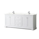Avery 80" Free Standing Double Basin Vanity Set with Cabinet and Quartz Vanity Top - image 1
