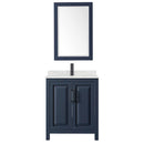 Daria 30" Free Standing Single Basin Vanity Set with Cabinet, Quartz Vanity Top, and Framed Mirror - image 3
