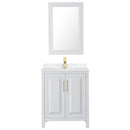 Daria 30" Free Standing Single Basin Vanity Set with Cabinet, Quartz Vanity Top, and Framed Mirror - image 9