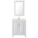 Daria 30" Free Standing Single Basin Vanity Set with Cabinet, Quartz Vanity Top, and Framed Mirror - image 10