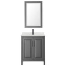 Daria 30" Free Standing Single Basin Vanity Set with Cabinet, Quartz Vanity Top, and Framed Mirror - image 19
