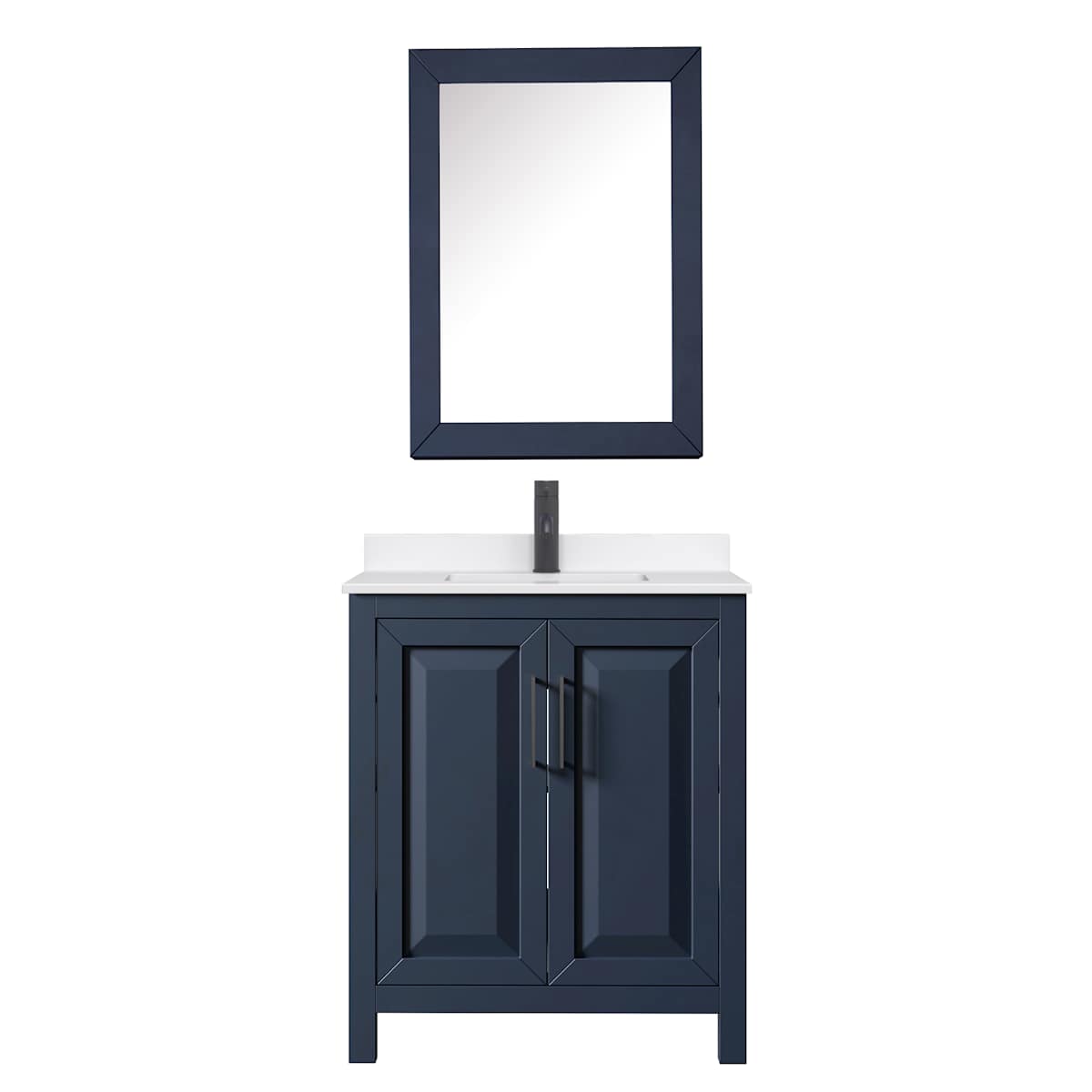 Daria 30" Free Standing Single Basin Vanity Set with Cabinet, Quartz Vanity Top, and Medicine Cabinet - image 8