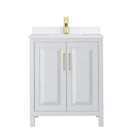 Daria 30" Free Standing Single Basin Vanity Set with Cabinet and Quartz Vanity Top - image 8