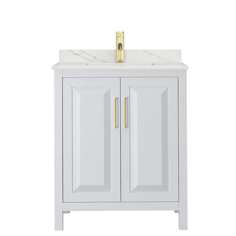 Daria 30" Free Standing Single Basin Vanity Set with Cabinet and Quartz Vanity Top - image 9