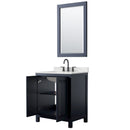 Daria 30" Free Standing Single Basin Vanity Set with Cabinet, Quartz Vanity Top, and Framed Mirror - image 2