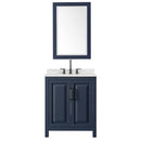 Daria 30" Free Standing Single Basin Vanity Set with Cabinet, Quartz Vanity Top, and Framed Mirror - image 3