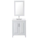 Daria 30" Free Standing Single Basin Vanity Set with Cabinet, Quartz Vanity Top, and Framed Mirror - image 7