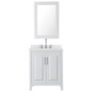 Daria 30" Free Standing Single Basin Vanity Set with Cabinet, Quartz Vanity Top, and Framed Mirror - image 8