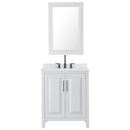 Daria 30" Free Standing Single Basin Vanity Set with Cabinet, Quartz Vanity Top, and Framed Mirror - image 15