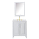 Daria 30" Free Standing Single Basin Vanity Set with Cabinet, Quartz Vanity Top, and Medicine Cabinet - image 11