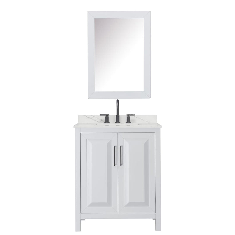 Daria 30" Free Standing Single Basin Vanity Set with Cabinet, Quartz Vanity Top, and Medicine Cabinet - image 17
